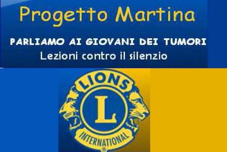 Lions Italia, a proposito del “Progetto Martina”