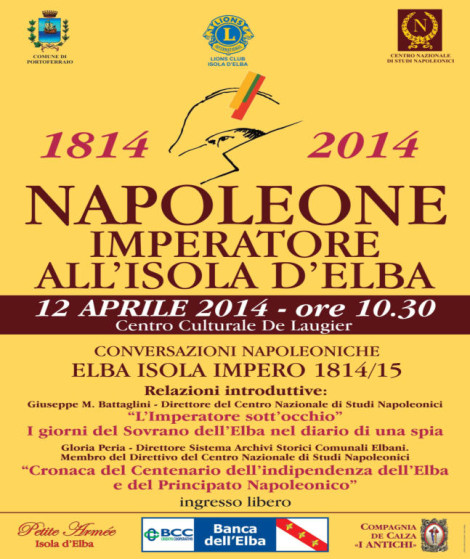 Eventi Lions, "Napoleone imperatore all’isola d’Elba"