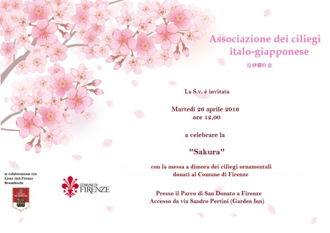 Lions Brunelleschi e Sakura, appuntamento il 26 aprile