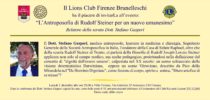 02 Dicembre 2019: Dott. Stefano Gasperi  “L’Antroposofia di Rudolf Steiner per un nuovo umanesimo”