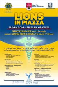 Lions in piazza – Prevenzione Sanitaria Gratuita